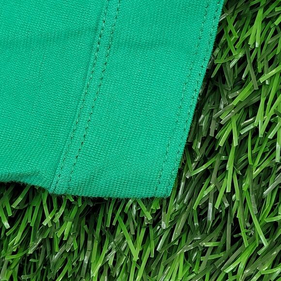 Vintage 80s Jantzen Disco Hippie Button Shirt S/M 19x30 Green - Picture 9 of 12